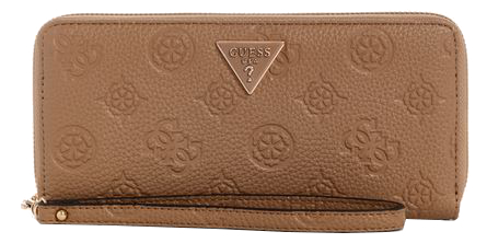 Guess 'Cresidia SLG' Large Zip Around Damenbörse Synthetik dark taupe