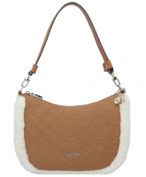 Guess 'Davika Hobo' Damen Umhängetasche cognac