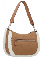 Guess 'Davika Hobo' Damen Umhängetasche cognac
