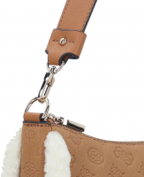 Guess 'Davika Hobo' Damen Umhängetasche cognac