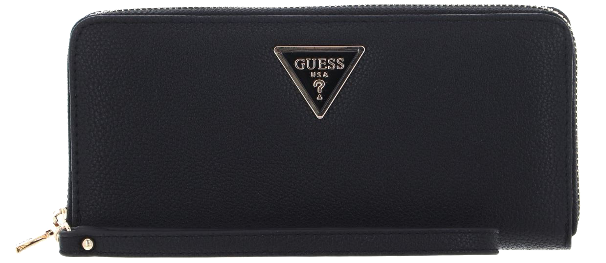 Guess 'Laurel SLG' Large Zip Around Damenbörse Synthetik black