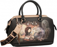Anekke 'Dreamverse' Handbag Umhängetasche mit Kurzgriff anthrazit / braun