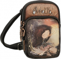 Anekke 'Dreamverse' Handbag Umhängetasche klein anthrazit / braun