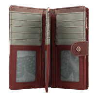 Anekke 'Core' RV Geldbörse groß mit Druckknopf und Handschlaufe RFID beige / braun