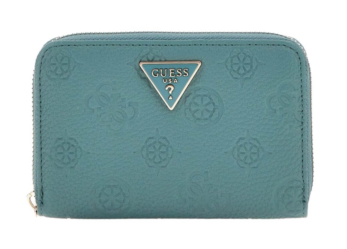 Guess 'Cresidia SLG' Medium Zip Around Damenbörse mit RV teal