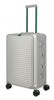 Travelite 'Next' 4-Rad-Trolley M 67cm 5,3 kg 69l  Aluminium silber-grün