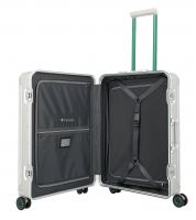 Travelite 'Next' 4-Rad-Trolley M 67cm 5,3 kg 69l  Aluminium silber-grün
