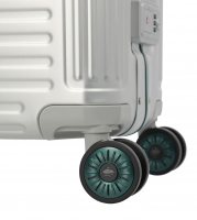 Travelite 'Next' 4-Rad-Trolley M 67cm 5,3 kg 69l  Aluminium silber-grün