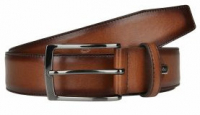 Lloyd Gürtel echt Leder 95cm an der Schließe kürzbar cognac MADE IN GERMANY