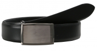 Lloyd Gürtel echt Leder 120 cm an der Koppelschließe kürzbar schwarz MADE IN GERMANY