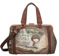 Anekke 'Core' Handbag Henkeltasche mit Bügelverschluss braun