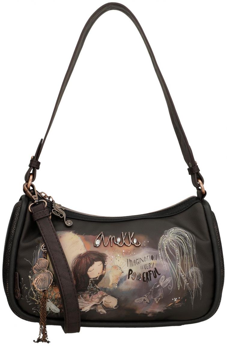 Anekke 'Dreamverse' Handbag Schultertasche anthrazit / braun