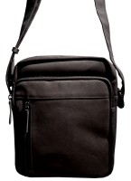 Prato 'Oil Pull Up' Schultertasche echt Rindleder schwarz
