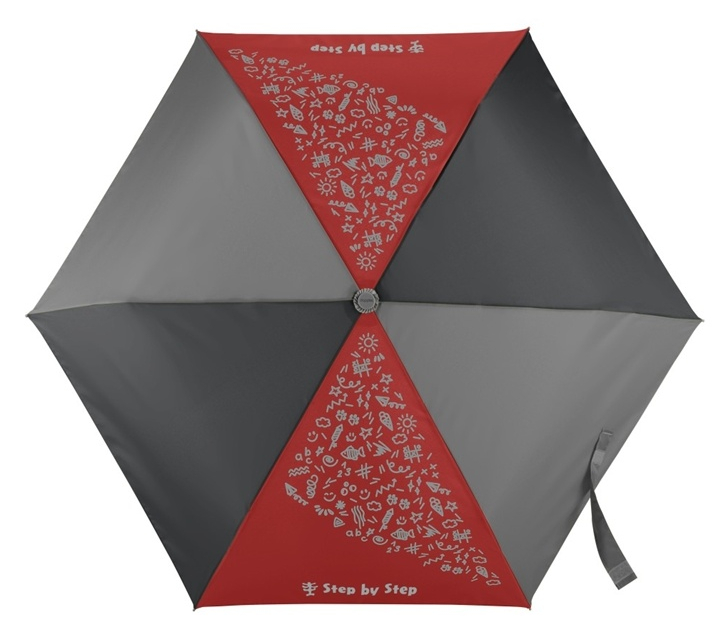 Step by Step & doppler 'Red' Regenschirm mit Magic Rain Effect red