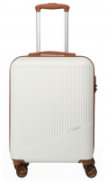 Travelite 'Bali' 4-Rad Trolley S 55cm 2,5kg 34L Weiß/Cognac