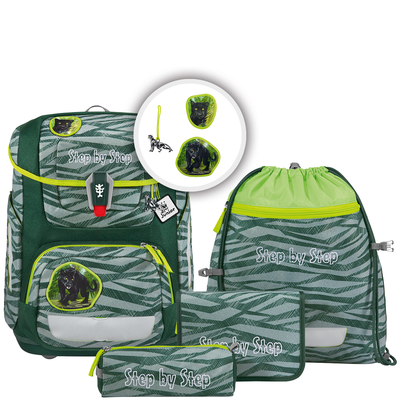Step by Step 'Jungle Cat Chiko' Circle Schulrucksack-Set 5tlg. 1250g 21l