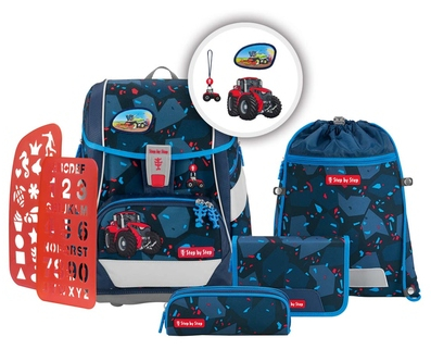 Step by Step 'Tractor Freddy' 2in1 Plus Schulrucksackset 6tlg 19l 1200g