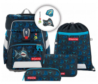 Step by Step 'Shark Dexter' Space Shine Schulrucksack-Set 5tlg. 1250g 20l