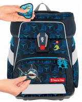 Step by Step 'Shark Dexter' Space Shine Schulrucksack-Set 5tlg. 1250g 20l