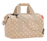 Reisenthel 'Allrounder M' metallic dots coffee