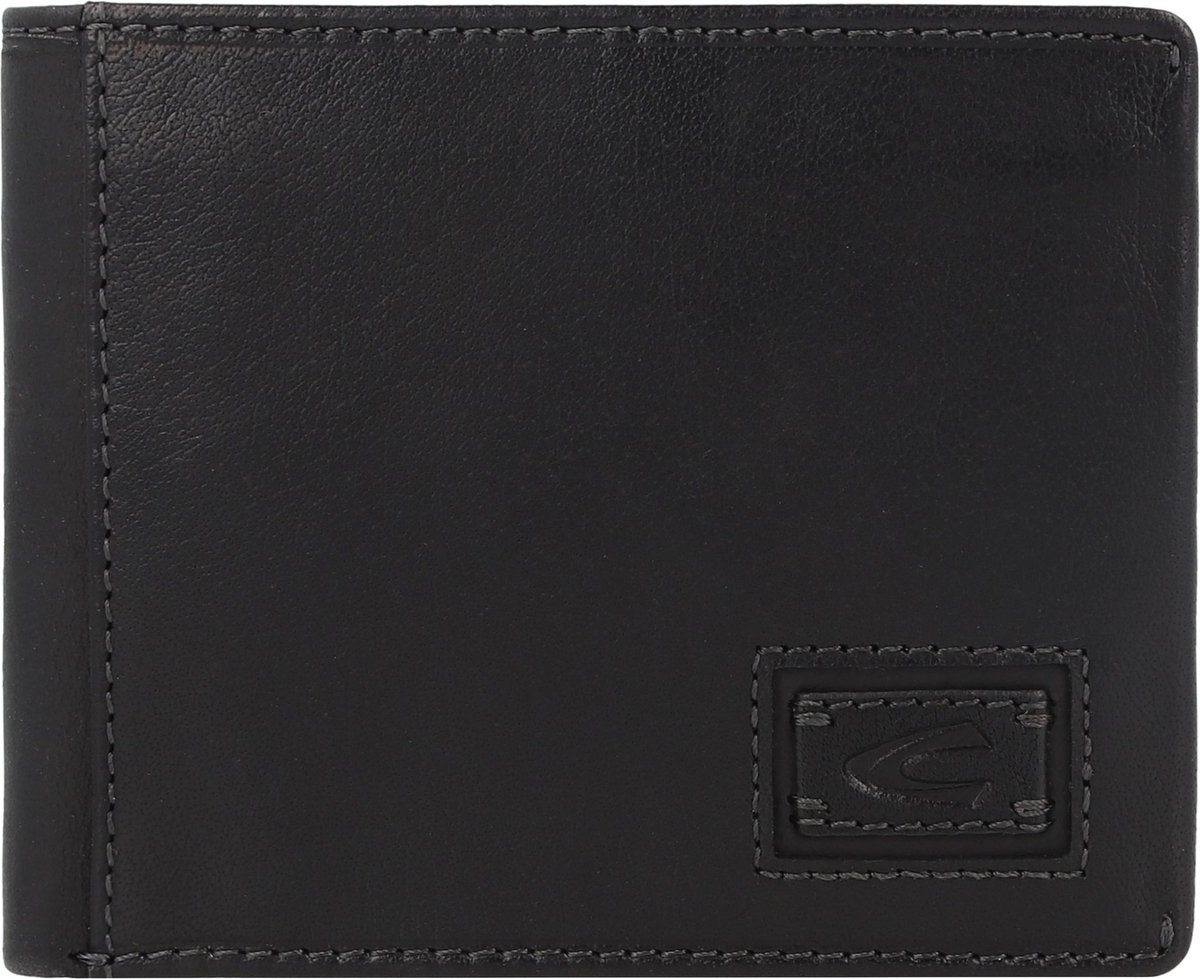 Camel active 'Dust' Scheintasche mit Klappe Querformat RFID Schutz echt Leder black