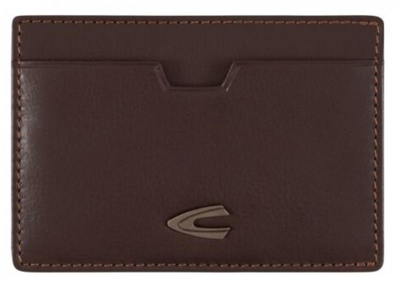 Camel active 'Vegas' Kartenetui mit RFID-Schutz echt Rindleder dunkelbraun