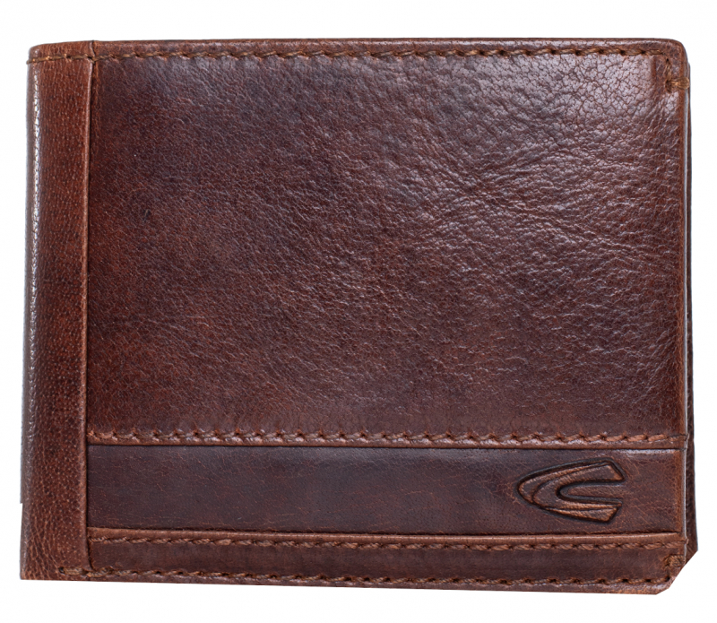 Camel active 'Field' Börse im Querformat mit RFID-Schutz echt Rindleder cognac