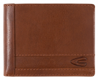Camel active 'Field' Scheintasche im Querformat mit RFID-Schutz echt Rindleder cognac