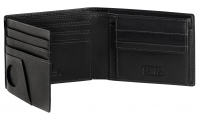 Camel active 'Field' Scheintasche im Querformat mit RFID-Schutz echt Rindleder black