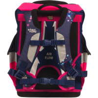 schoolmood 'Leni' - Hund - Timeless Pro Schulranzen-Set 7-tlg. 995g 23,5l blau/pink
