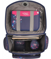 schoolmood 'Leni' - Hund - Timeless Pro Schulranzen-Set 7-tlg. 995g 23,5l blau/pink
