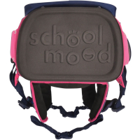schoolmood 'Leni' - Hund - Timeless Pro Schulranzen-Set 7-tlg. 995g 23,5l blau/pink