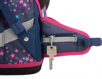 schoolmood 'Leni' - Hund - Timeless Pro Schulranzen-Set 7-tlg. 995g 23,5l blau/pink