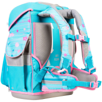 schoolmood 'Lilly' - Meerjungfrau - Timeless Pro Schulranzen-Set 7-tlg. 995g 23,5l hellblau/rosa