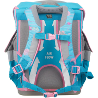 schoolmood 'Lilly' - Meerjungfrau - Timeless Pro Schulranzen-Set 7-tlg. 995g 23,5l hellblau/rosa