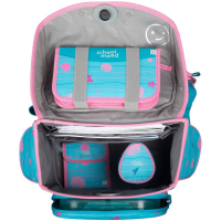 schoolmood 'Lilly' - Meerjungfrau - Timeless Pro Schulranzen-Set 7-tlg. 995g 23,5l hellblau/rosa