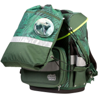 schoolmood 'Daniel' - Dinosaurier - Timeless Pro Schulranzen-Set 7-tlg. 995g 23,5l grün