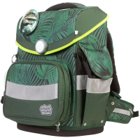 schoolmood 'Daniel' - Dinosaurier - Timeless Pro Schulranzen-Set 7-tlg. 995g 23,5l grün