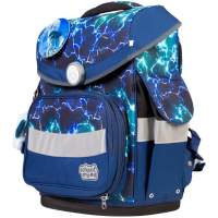 schoolmood 'Felix' - Wolf - Timeless Pro Schulranzen-Set 7-tlg. 995g 23,5l blau/grün