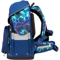 schoolmood 'Felix' - Wolf - Timeless Pro Schulranzen-Set 7-tlg. 995g 23,5l blau/grün