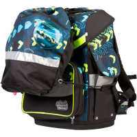 schoolmood 'Elias' - Rennwagen - Timeless Pro Schulranzen-Set 7-tlg. 995g 23,5l multicolor