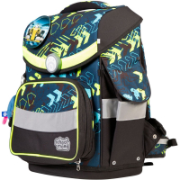 schoolmood 'Elias' - Rennwagen - Timeless Pro Schulranzen-Set 7-tlg. 995g 23,5l multicolor