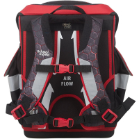 schoolmood 'Mika' - Drache - Timeless Pro Schulranzen-Set 7-tlg. 995g 23,5l anthrazit/rot