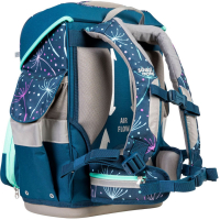 schoolmood 'Lina' - Kätzchen - Timeless Pro Schulranzen-Set 7-tlg. 995g 23,5l blau-türkis