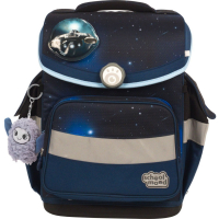 schoolmood 'Moritz' - Weltall - Timeless Pro Schulranzen-Set 7-tlg. 995g 23,5l blau/schwarz