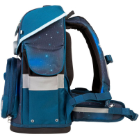 schoolmood 'Moritz' - Weltall - Timeless Pro Schulranzen-Set 7-tlg. 995g 23,5l blau/schwarz