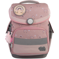 schoolmood 'Rainbow' - Regenbogen - Timeless Pro Schulranzen-Set 7-tlg. 995g 23,5l apricot