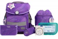 schoolmood 'Marie' - Pegasus - Timeless Pro Schulranzen-Set 7-tlg. 995g 23,5l lila