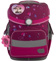schoolmood 'Klara' - Häschen - Timeless Pro Schulranzen-Set 7-tlg. 995g 23,5l pink