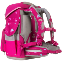 schoolmood 'Klara' - Häschen - Timeless Pro Schulranzen-Set 7-tlg. 995g 23,5l pink